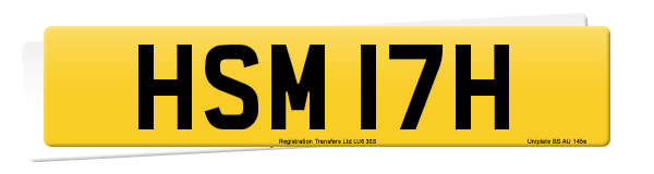 Registration number HSM 17H